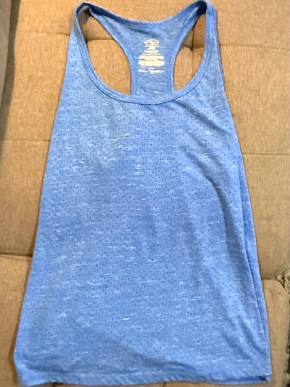 Athletic Works Light Blue Racerback Tank Top